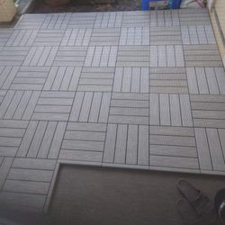 UltraShield Naturale Composite 12" x 12" Interlocking Deck Tile  +Side Trim: