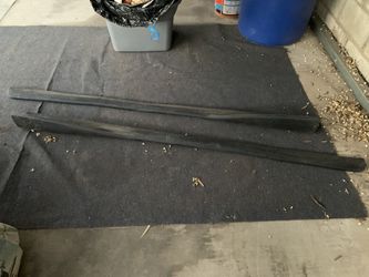 08-12 Lancer Rainbow Pen Fiberglass Sideskirt Extensions