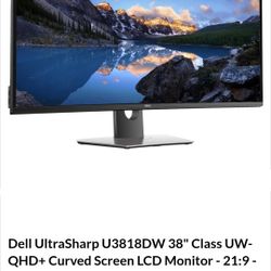 Dell 38" Curved Monitor 