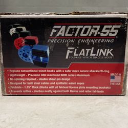 Factor 55 FLATLINK Winch Shackle Mount - RED 
