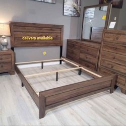 NEW 5pc BEDROOM FURNITURE SET WITHOUT MATTRESS AND FREE DELIVERY 