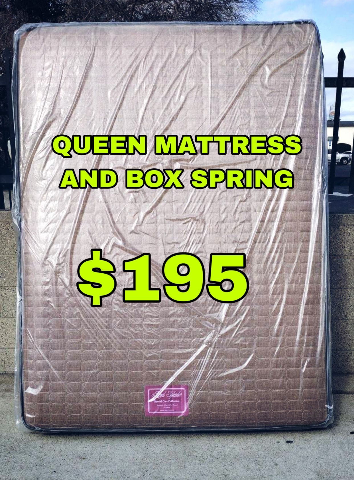 QUEEN MATTRESS AND BOX SPRING