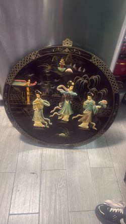 Antique Asian Wall Panel