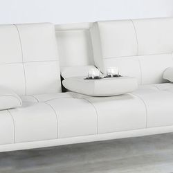 Faux Leather Futon and sofa bed