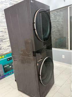 LG  Tower washer and gas dryer