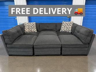 Large Gray Modular Sectional free delivery