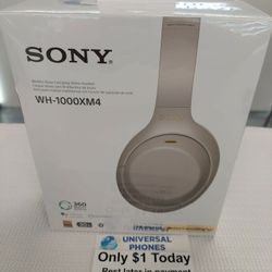 SONY WH1000XM4 BLUETOOTH HEADPHONES NEW IN BOX $1 DOWN TODAY REST IN PAYMENTS.NO CREDIT CHECK 