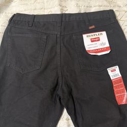Rustler Pants Color Deep Black Size 38 By 30 Regular 
