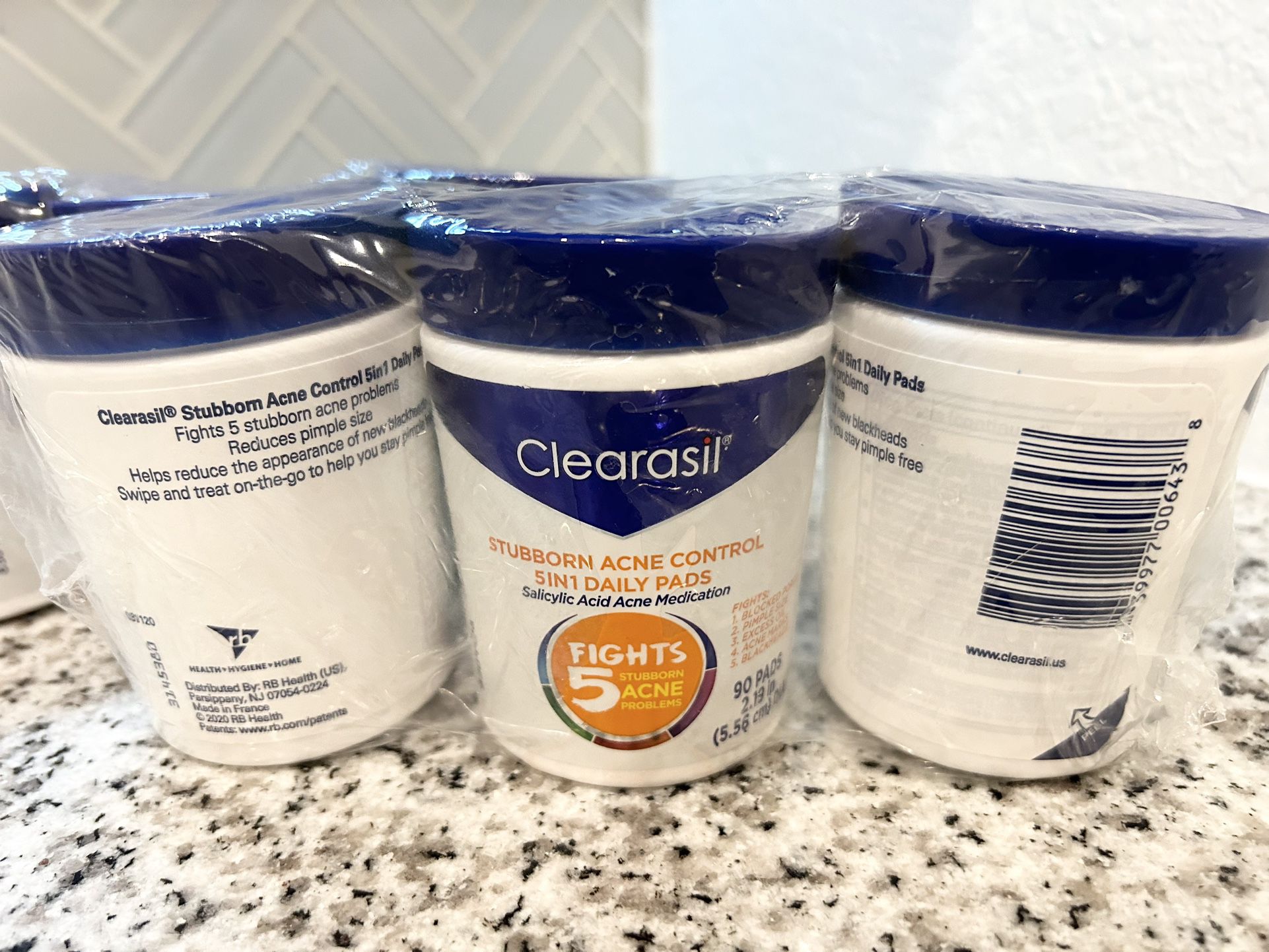 $10 for (6) BRAND NEW SEALED Clearasil Facial Cleansing Pads 