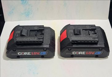 Bosch 18 Volt 2 Pack Lithium-ion 4AH
