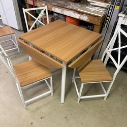 4 chair table 38x38x30