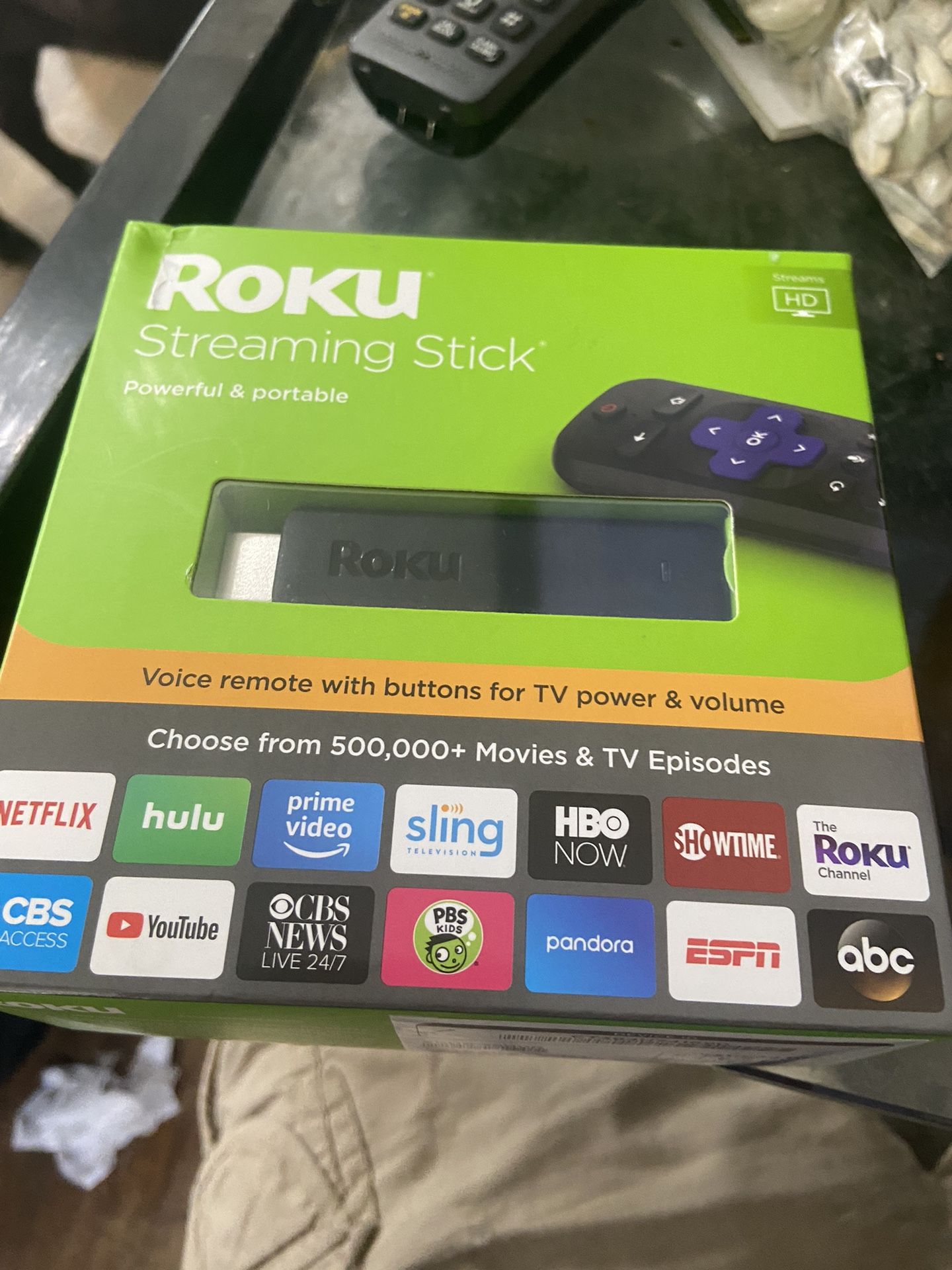 Roku Streaming Stick HD 3800RT - Black - (2018)  Factory Sealed 👌👌👌