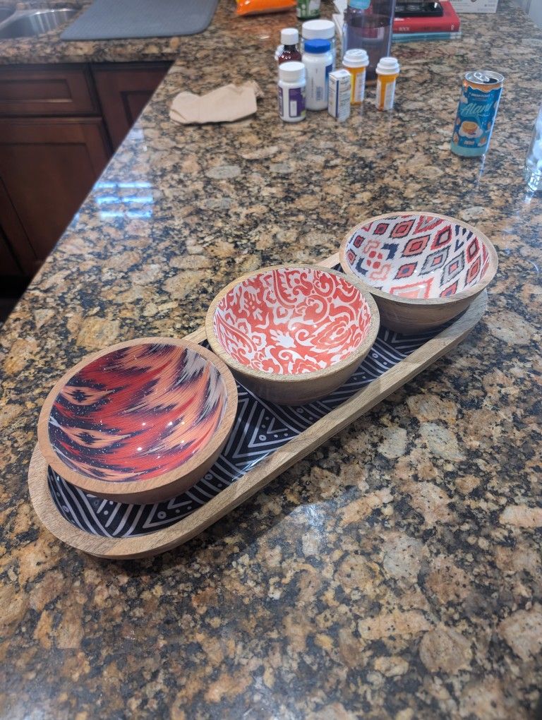 Decorative Serving Bowls Tray