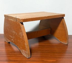 Vintage Wooden Foot Step Stool Plant Stand