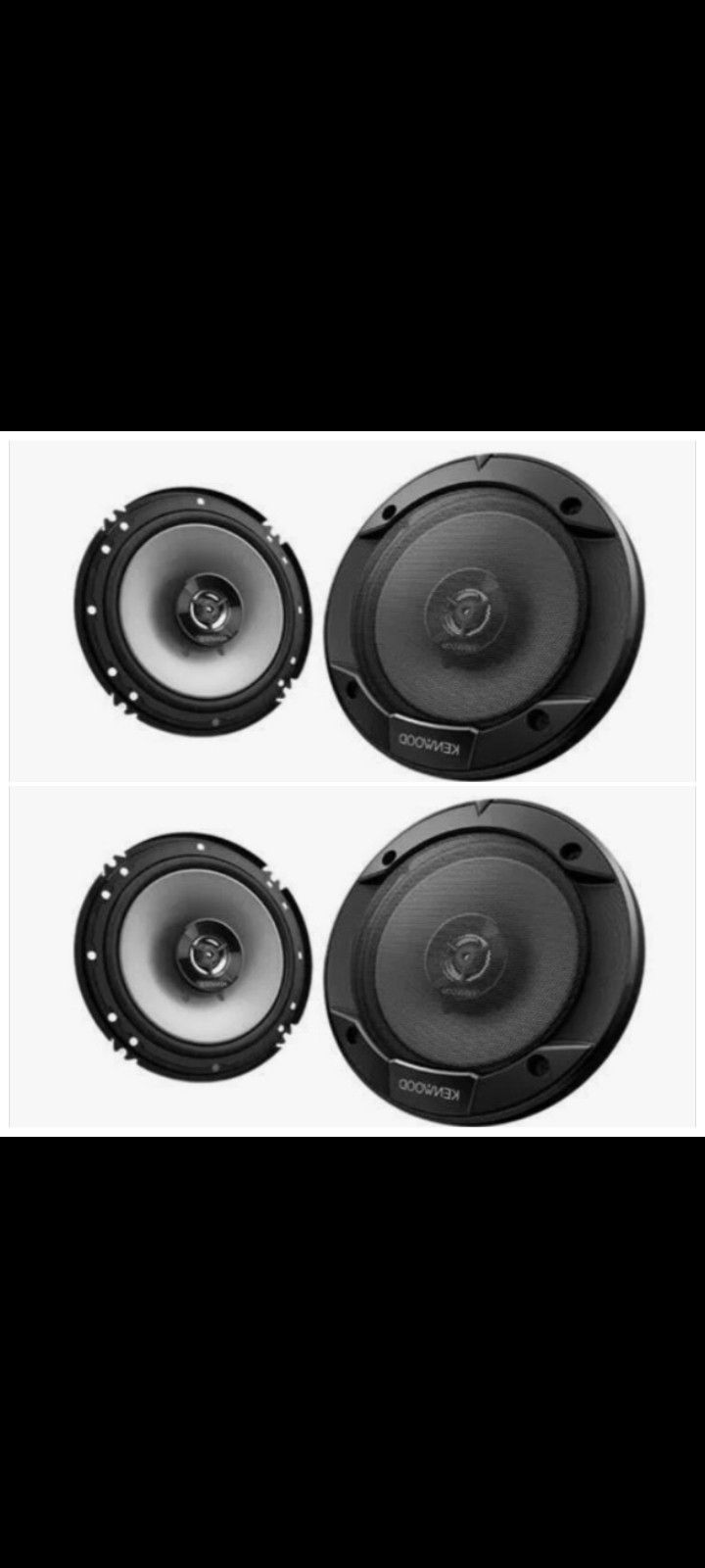 2x Pairs Of Kenwood 6½" Speakers 