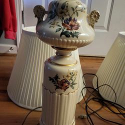 Antique Hand Painted Lamps