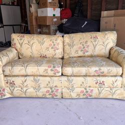 Designer Floral Pull Out Couch