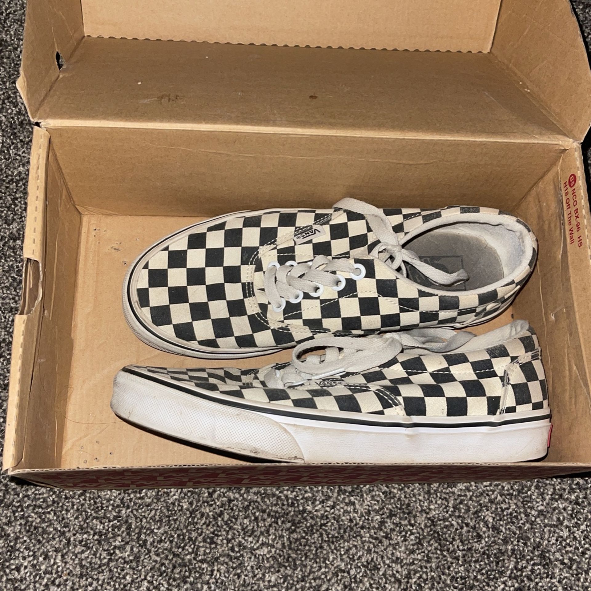 Checkered Vans 