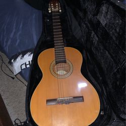 Acoustic Guitar With Carrying Case 