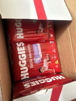 Huggies Diapers (New) 3 packs total of 75 diapers