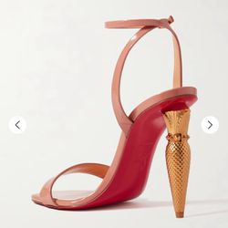 CHRISTIAN LOUBOUTIN Lipqueen 100 patent nude sandals