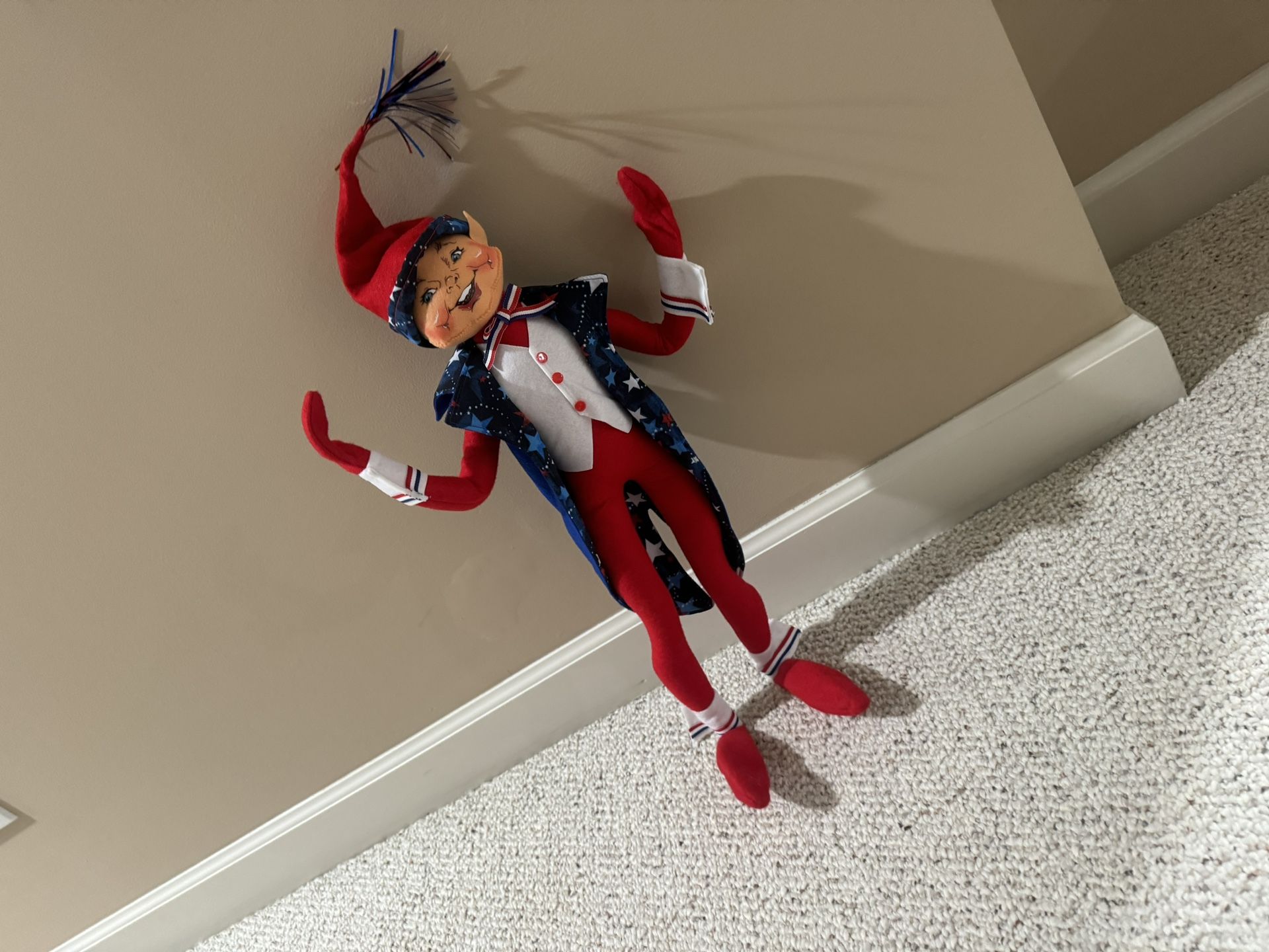 Annalee Doll Made In America Exclusive 22in SPARKY The Elf 206/250 In Hand