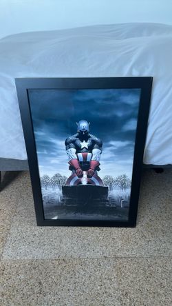 Captain America Poster framed