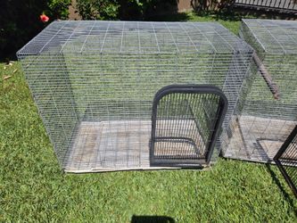 Large metal wire pet cage