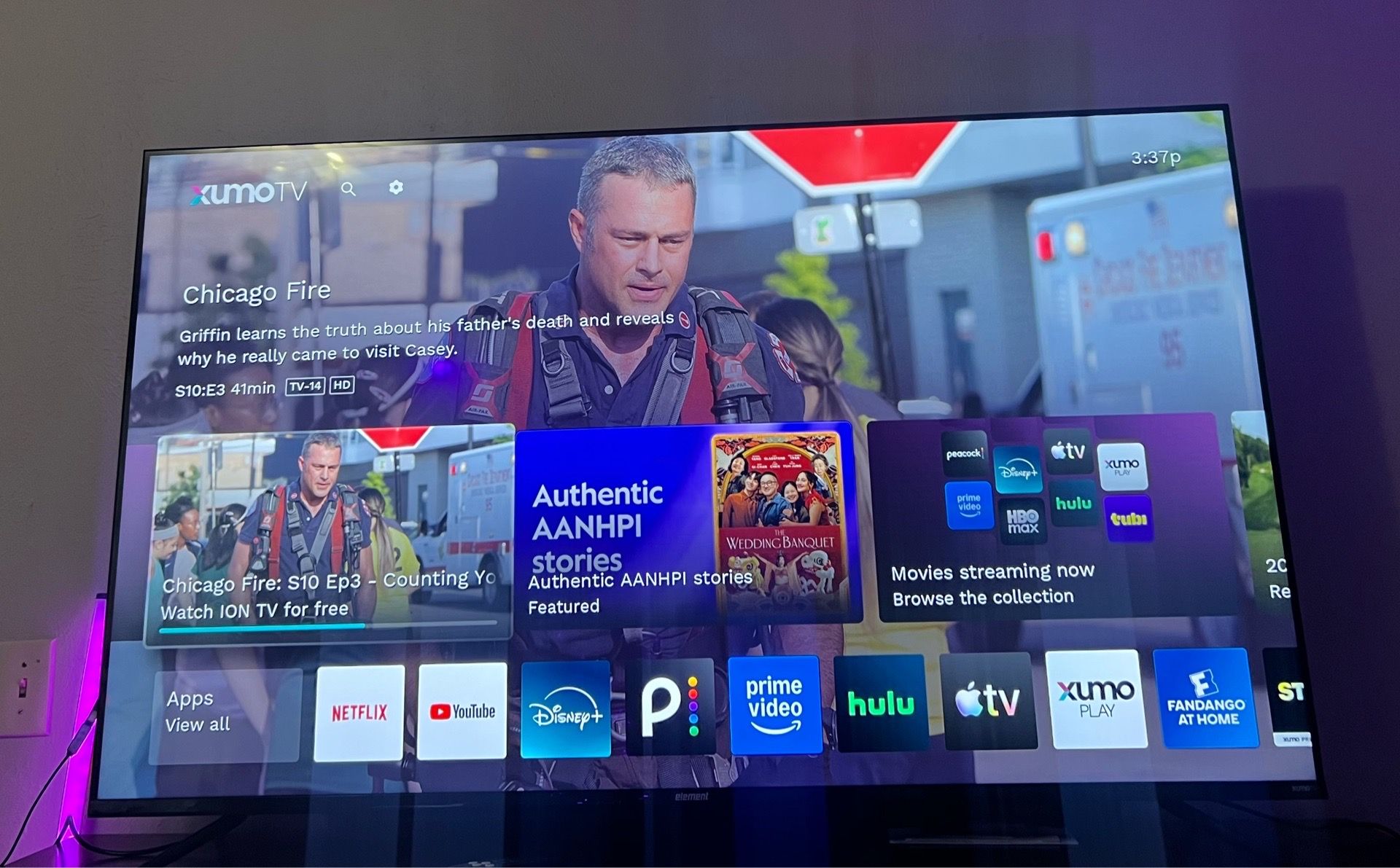 65” Element - XumoTv. Only 7 months old!