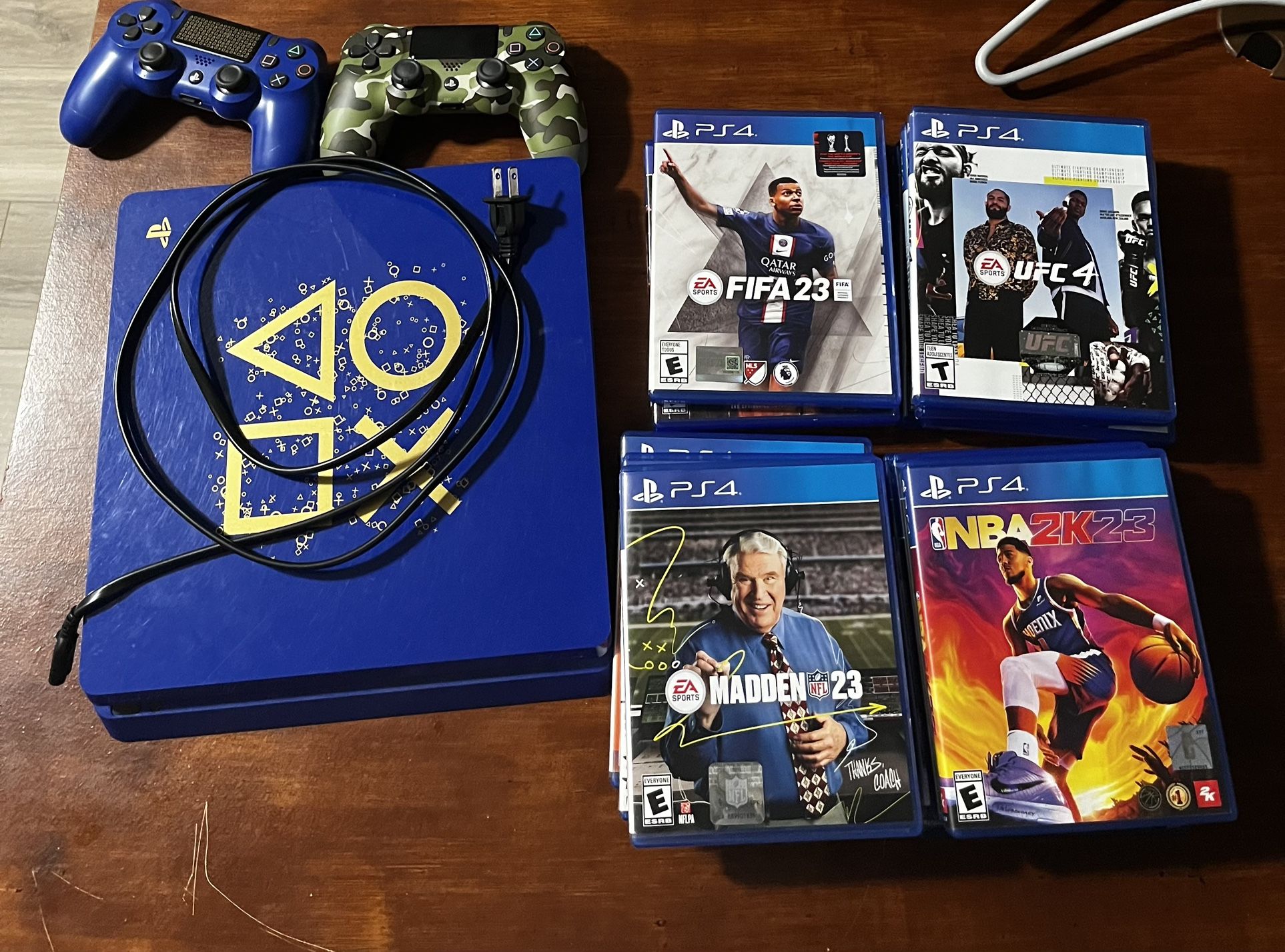 Limited Edition Custom PS4 Slim (1TB) Bundle – 2 Custom Controllers & 15+ Games!
