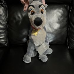 NEW Disney Store Exclusive TRAMP Dog Plush 16" Lady and the Tramp Stuffed Animal