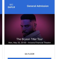 Bryson Tiller concert ticket 