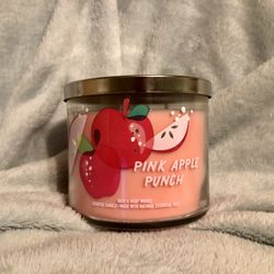 NWT Pink Apple Punch 3-Wick Candle