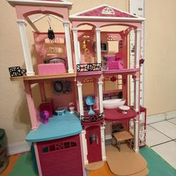 Barbie House With Some Furnitures