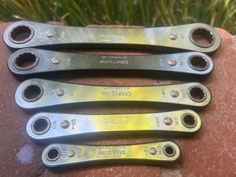 Craftsman 5-Piece SAE Flat Ratchering Box Wnd Wrench Set