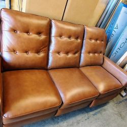 Abbyson Leather Double Recliner Couch / Please Don't Waste My Time 