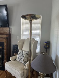 Large Brass floor lamp