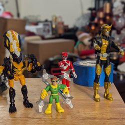 Power Rangers, Transformer, Marvel Super Hero Figures