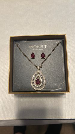 Brand new monet earrings and necklace