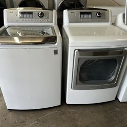 LG Topload washer and Gas Dryer works great can deliver