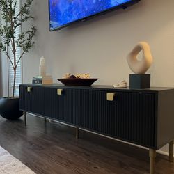 Black And Gold TV Stand
