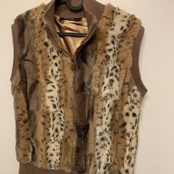 Roberto Cavalli Faux Fur Vest