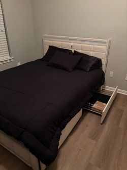 Bed Frame w/ Drawer and LED lights