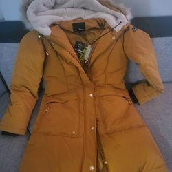 Sam Edelman Jacket With Fur Hoodie Practical  New  Cost  Like $300 