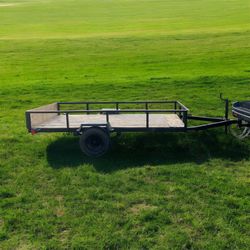 New Hand Made Trailer 9 X 4.5 2000 Weight Capacity Lined With Plywood 