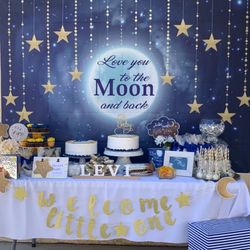 Baby Shower Backdrop Banner
