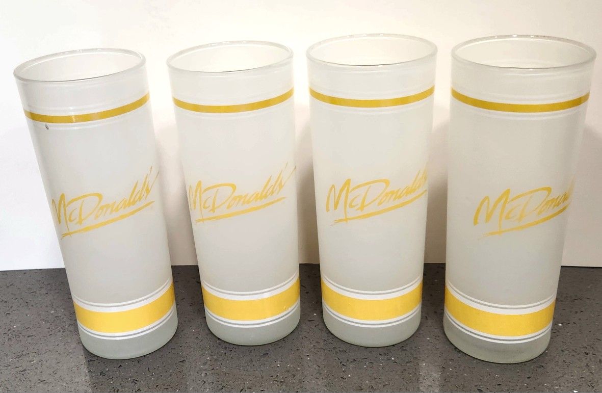 Vintage McDonalds Frosted Glasses