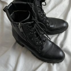 Leather Heel Boots