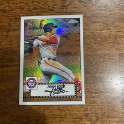 Juan Soto Topps Series 1 Chrome Card