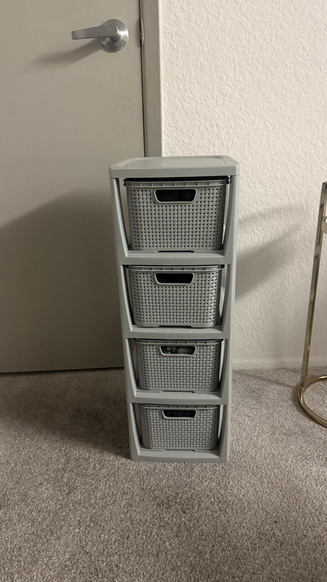 Light Gray 4 Drawer Organizer (small)